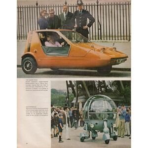 Euro Micro Cars Fiat 500 AWS Piccolo Bond Bug Automodule Two Page Print Ad 1970